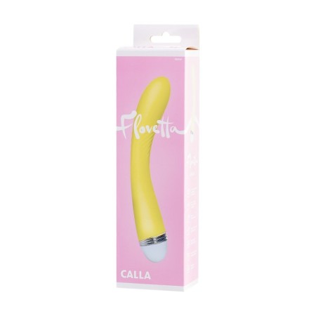 Vibrator Flovetta by Toyfa Calla, silicone, yellow, 22 cm-11