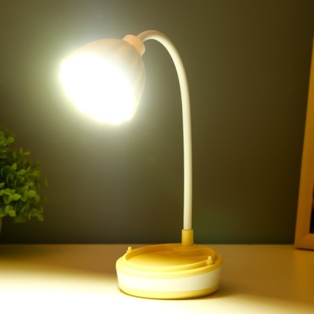 Linei table lamp LED 2W USB AKB yellow 10.5x10.5x37 cm Risalux-2