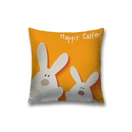 Decorative pillowcase "Easter hares of Naiv", on a zipper, size 45x45 cm