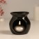 Aroma lamp ceramics "D ♥ M." Black 7.2x7.2x7.8 cm