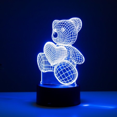 Touchscreen lamp "Mishutka" LED 7 colors USB/from Black Black Black Risalux-5