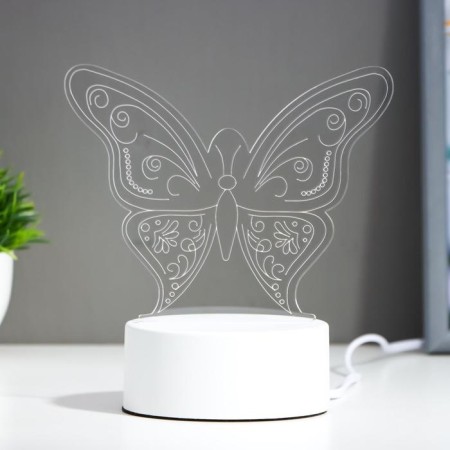 Light "Butterfly" Led RGB from the network 9.5x15x16cm Risalux-1