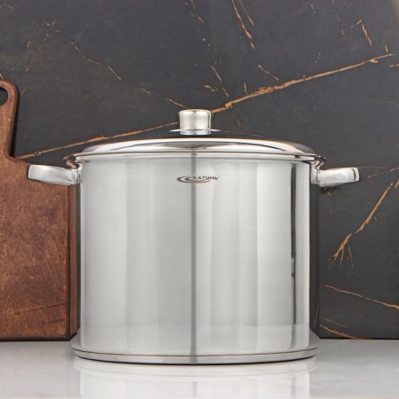 Gretta pan, 13 l, d = 28 cm, capsule, metal cover, induction-5