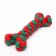 Cable toy "New Year's bone", up to 15 cm, up to 60 g, green/red