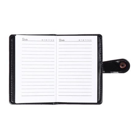 Note book A6, 102 sheets in the ruler, PVC cover, combined, button-7