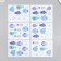 Sticking plastic interior color "fish for" set of 6 sheets15x20 cm