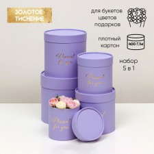 Set of round boxes 5 in 1, 