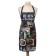 Apron "Ethel: Black" 70x60 cm, 100% cotton, sarzha 190 g/m²