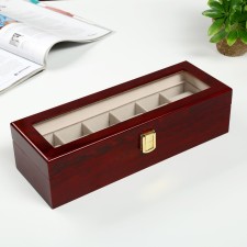 Casket Wood for watches 6 departments 