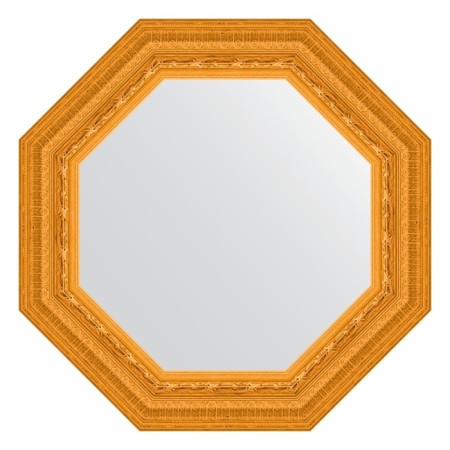 Mirror in the baguette frame, gold gold 80 mm, 54.8x54.8 cm