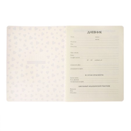 Universal diary for grades 1-11, 48 sheets, Black & White. Cardboard, Cardboard cover, SoftTouch lamination, tinted block-3