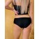 Female bathing suit, size 52, black color, pink