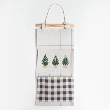 Textile pocket "cell" 2 compartments, 20x41 cm-1