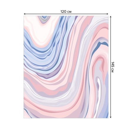 Tables on the table "Abstraction", rectangular, oxford, size 120x145 cm-1