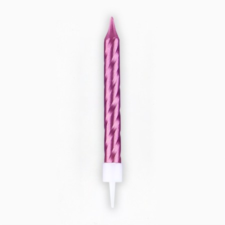 Candles for the cake, pink, 8 pcs.-3