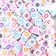 A set of plastic beads "Astra" 6 mm, 2 species of 20 g, white/rainbow (66878)