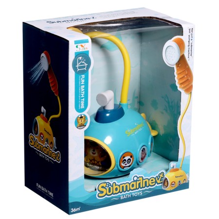 Baby shower for the bath "Submarine", works from batteries, color mix-12