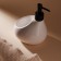 A soap dispenser with a Savanna drop sponge stand, 450 ml, white color