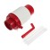 Pump for water "Dolphin" Eco, mechanical, under a bottle of 11 to 19 l, red