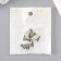 Bale (holder of d/pendant) Metal d/creativity "Points" silver G092B551 1.6x0.8 cm