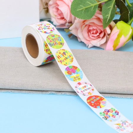 Stickers in the roll "from DR!", 500 pcs, 2.5 x 2.5 cm