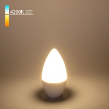 Candle LED lamp C37 Elektrostandard, 37x37x98 mm, 6W, E14, 520LM, 4200K