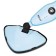 Steam mop KitFort KT-1046, 1500 W, 370 ml, cord 8 m, blue and white