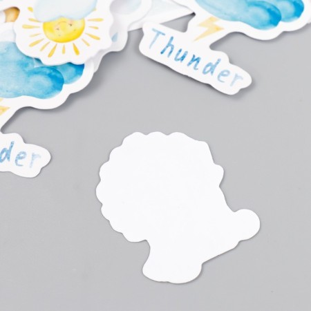 Stickers for creativity "weather" set of 46 pcs 4.4x4.4x1.1 cm-2