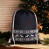 New Year's bag on the lace, black color