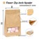 Zip-Lock package Craft with a flat bottom, rectangular window, 16 x 26 cm