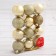 Set of balls plastic D-5 cm, 12 pcs "glossy shine" gold