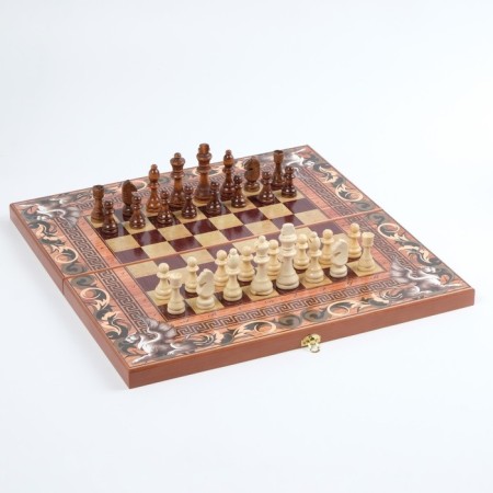 Large chess large "Griffin", 50 x 50 cm, desktop, King H-9 cm, pawn H-4.5 cm-1