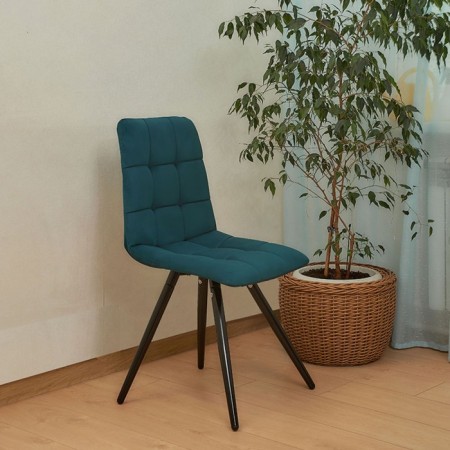 Dining stool Polini Home Berlin SM, color dark turquoise-black-7