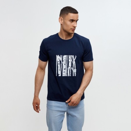 Men's T-shirt Minaku "Birch" Color Dark Sino, Rr. 50-7