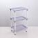 Floor eba with shelves of 3 sectional krita, color lilac fog