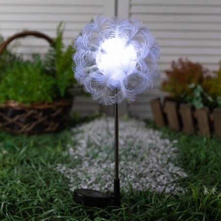 Garden lamp on the sunny battery "Block", 70 cm, 1 LED, glow white