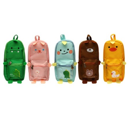 School Penal on the zipper Calligrata "animal", 2 departments, mix