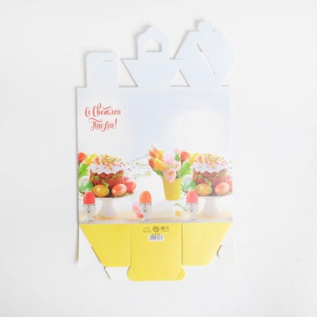 Confectionery box, packaging "with light Easter", 16.5 x 14.5 x 21 cm-3