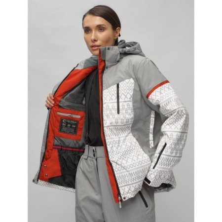 Ski suit female, size 58, white color-8