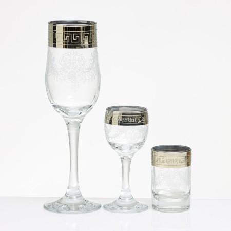 Minibar "Harmony" 18 items: glasses 200 ml + glass 60 ml + pile 60 ml-3