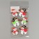 New Year's set of stickers from EVA "Snowmen", 6 pcs.