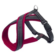 Hut x-shaped, 34-45 x 1.5 cm, nylon, soft lining 2.6 cm, red