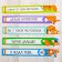 A set of curly bookmarks "for smart and cunning!", 5 pcs