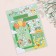 Birth certificate "Airy balls" embossing, green background, a5
