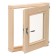 Window, 40 × 40cm, single -chamber double -glazed window linden