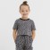 T-shirt Baby shortened KAFTAN TRENDY GREY, R.36 (134-140)