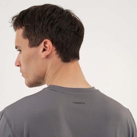 Men's T -shirt with inserts, basic, size XL (52), gray color-2