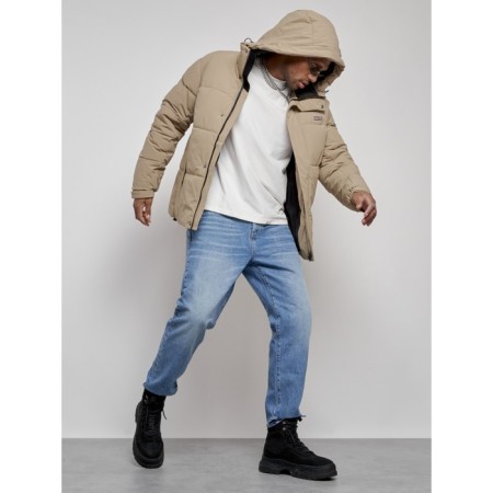 Male Winter jacket, size 56, beige color-17