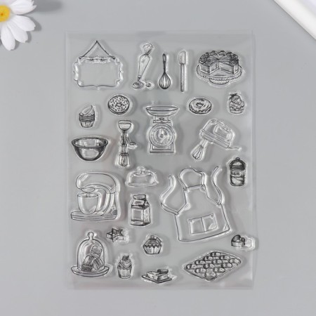 Stamp for creativity Silicon "Confectioner" 14.5x20 cm