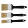Set of brushes scrap, natural bristles, plastic handle, 1-1.5-2 ", 25, 38, 50 mm